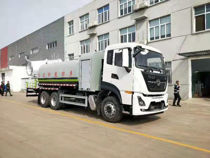 國六東風天龍后雙橋16方噴霧灑水車